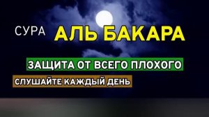 АЛЬ БАКАРА. ЗАЩИТА ОТ ВСЕГО ПЛОХОГО. СЛУШАЙТЕ КАЖДЫЙ ДЕНЬ