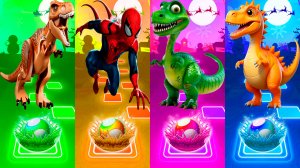 Динозавры - Мультики про Динозавров | МУЛЬТФИЛЬМЫ ДИНОЗАВРЫ в Tiles Hop 44 серия