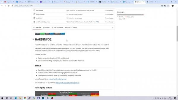 Установка HardInfo2 на Linux - Installing HardInfo2 on Linux