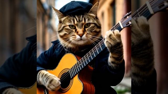 кошак играет на гитаре смотреть онлайн