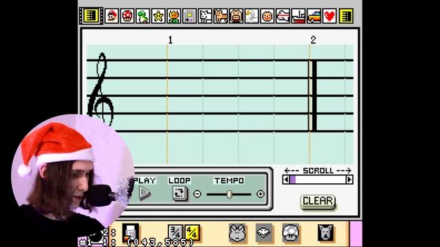 Впервые пишу музыку в Mario Paint | Играю на собаках и кошка?