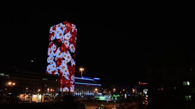 Медиафасад башня Лидер-Тауэр г. Санкт Петербург от ООО