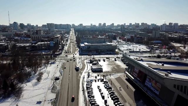 DJI Mavic Над ул. Красной, г. Челябинск. смотреть онлайн