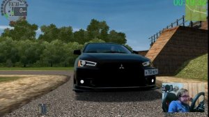 City Car Driving - Mitsubishi Lancer X 2.0 - Руль Logitech G27 #citycardriving #рекомен?
