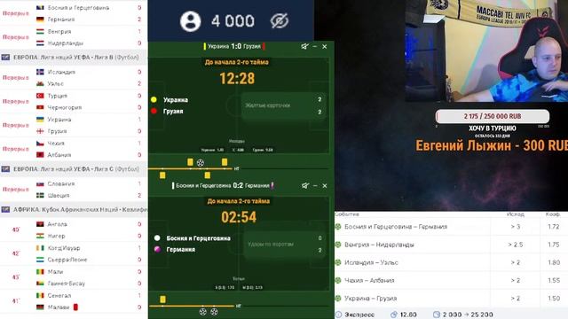 ЛИГА НАЦИЙ / БОСНИЯ-ГЕРМАНИЯ / ВЕНГРИЯ-НИДЕРЛАНДЫ / УКР?