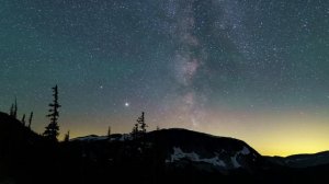 Галактическая дымка - Красивое музыкальное видео звездных пейзажей (Time-lapse)