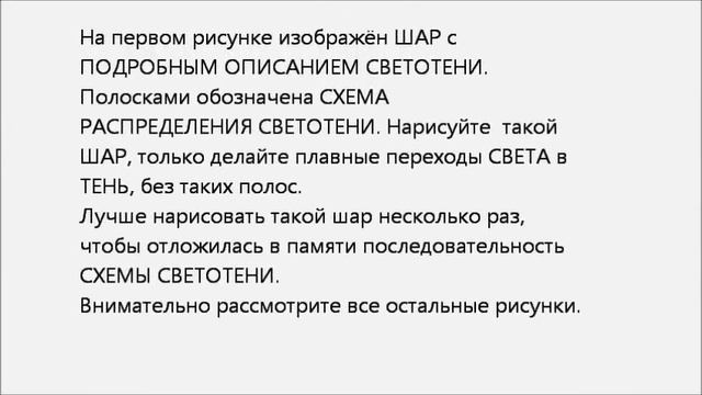 Учимся рисовать легко и просто! Часть 6. Светотень.