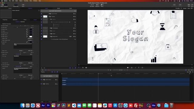 Экспорт интро с каракулями из After Effects в Apple Motion | Расшир
