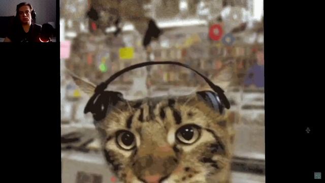 Смотрю 1 час Флексиющего Кота в Наушниках