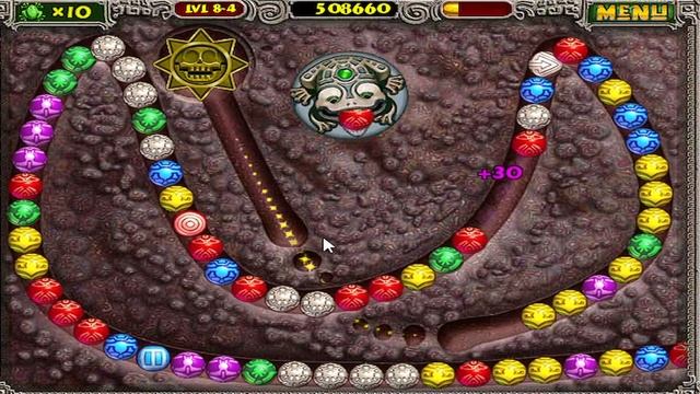 Прохождение Zuma Deluxe #8 / Первые ПРОИГРЫШИ! смотреть онлайн