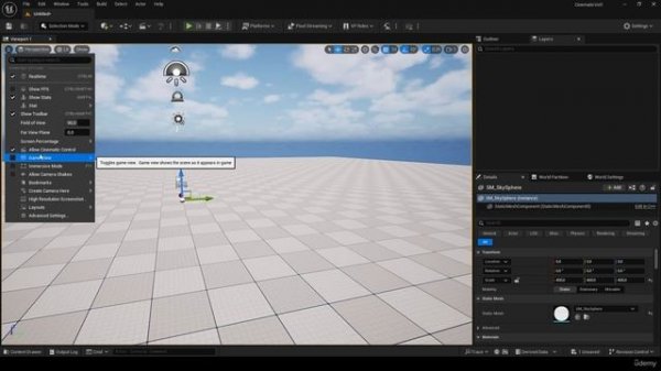 Глава 1 Начало работы с Unreal Engine