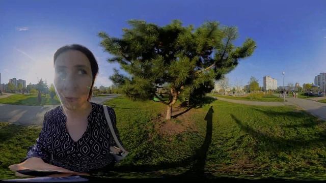 Insta360 X4 |Молодёжный парк в Киеве — 360° прогулка среди зе смотреть онлайн
