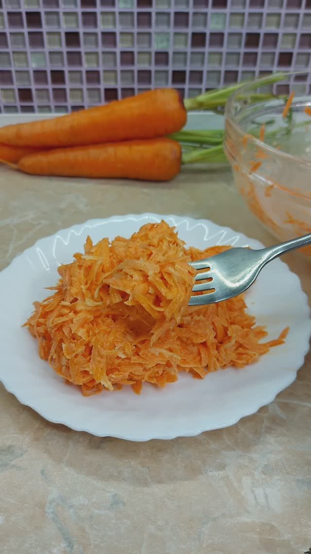 Салат из моркови с чесноком готовится за 5-7 минут смотреть онлайн