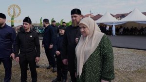 Семья Рамзана Кадырова провела обряд жертвоприношения в Ахмат-Юрте
