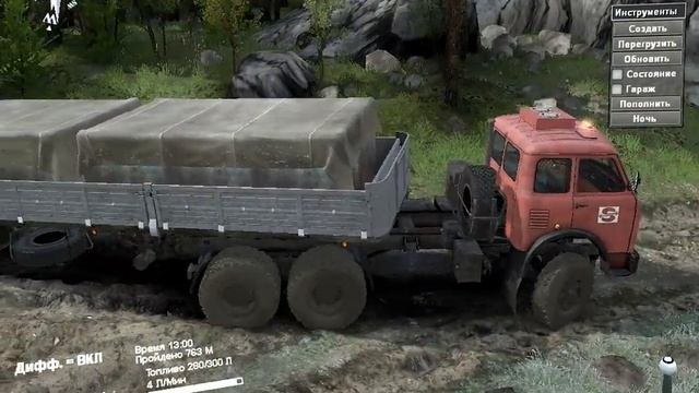 SpinTires 2016 МАЗ 515 смотреть онлайн