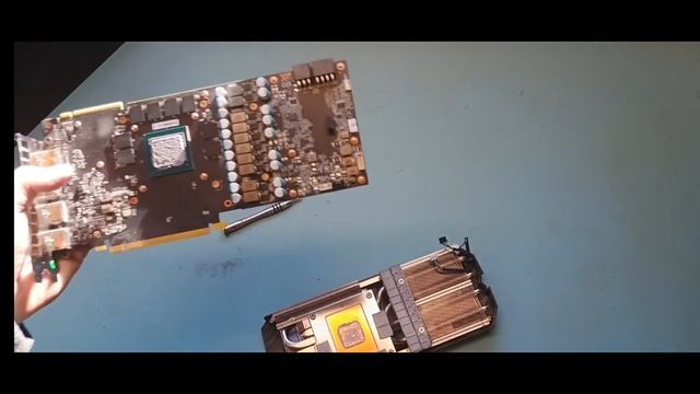 Чистка и замена термопасты на NVIDIA GeForce RTX 2080 Super EX (1–Click