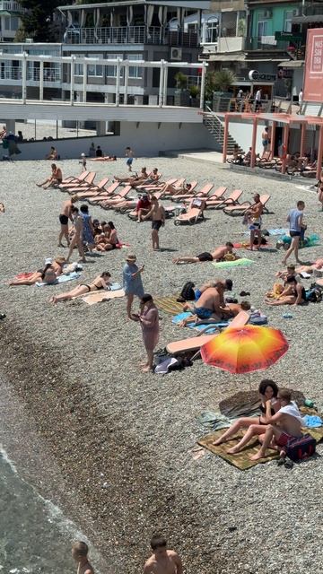 Массандровский пляж в Ялте сегодня #массандровскийпляж #пляжвялте #ялтаморе смотреть онлайн