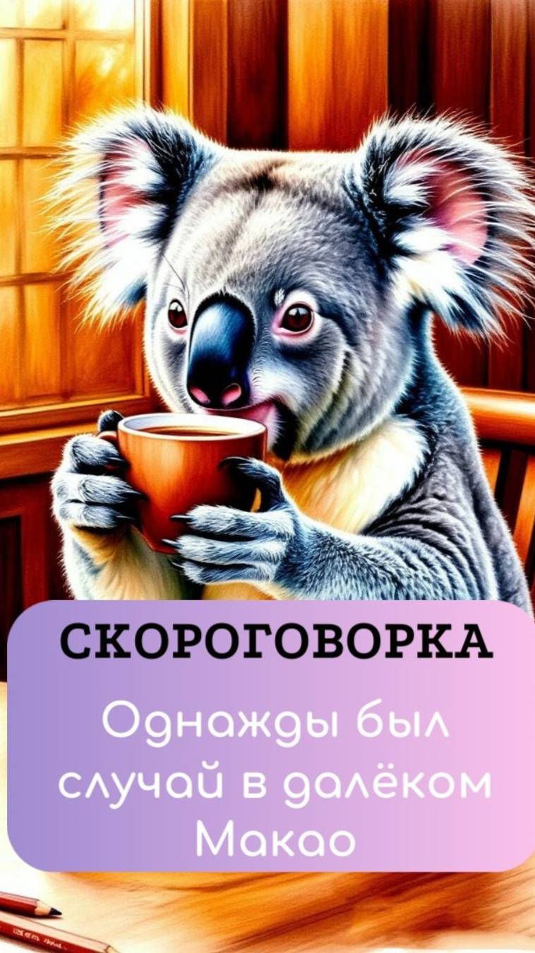 Однажды был случай в далёком Макао. Скороговорка с субтитрами.