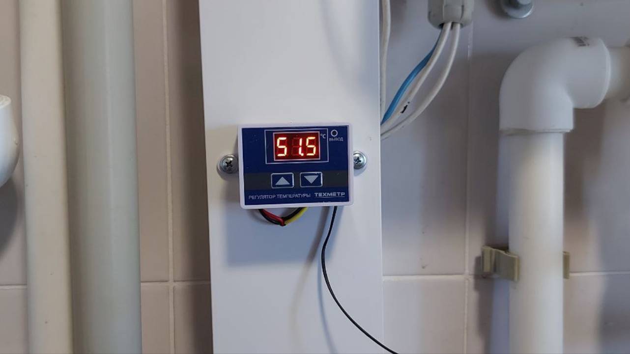 Контроль температуры горячей воды в бойлере косвенного нагрева. смотреть онлайн