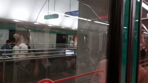 Санкт-Петербург. Поездка на метропоезде НеВа по зелён?