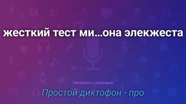 Жёсткий тест микрофона Элекжеста