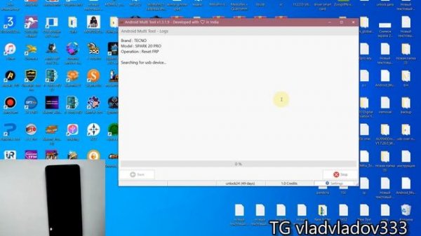 Tecno spark 20 pro KJ6 Frp разблокировка google account android multi tool amt