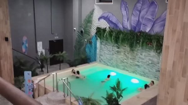 Термолэнд Бутово. Обзор комплекса. Открытый бассейн зимой