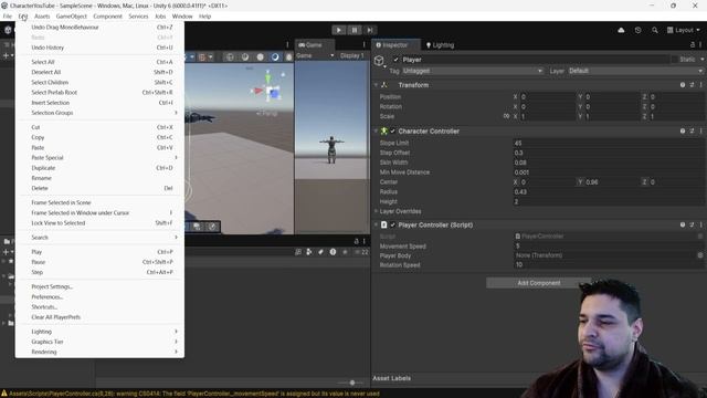 Как сделать управление персонажем в Unity | Уроки Unity для смотреть онлайн