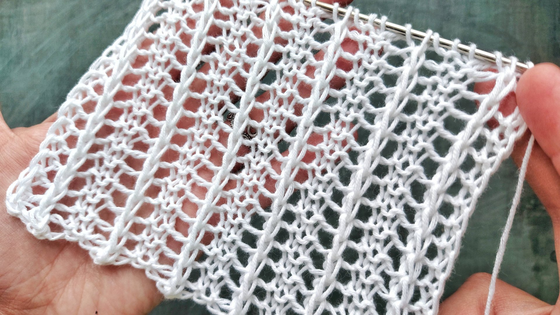 Очень простой и лёгкий ажурный узор для начинающих смотреть онлайн