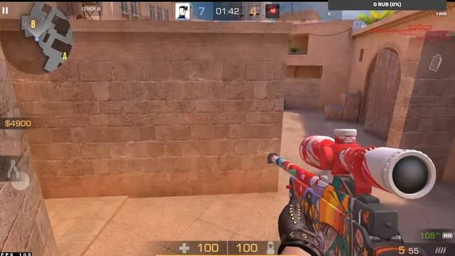 Нубик играет в Standoff2 (без микрофона)