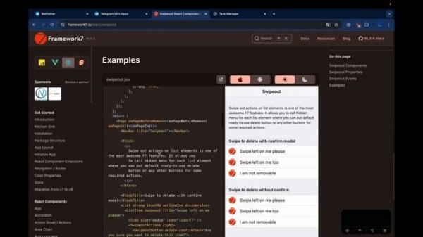 Процесс создания приложение для Telegram Mini Apps