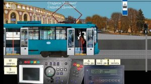 Трамвай 2 Минск Пл.Мясникова-Октябрьская борт.125 Бкм-6010