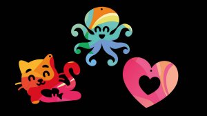 QBRIX ЭБРУ - раскрашивание картонных фигурок