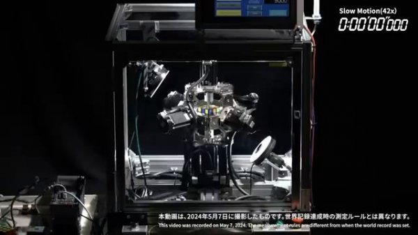 Mitsubishi Electric Recognized by GUINNESS WORLD RECORDS for fastest robot to solve a puzzle cube