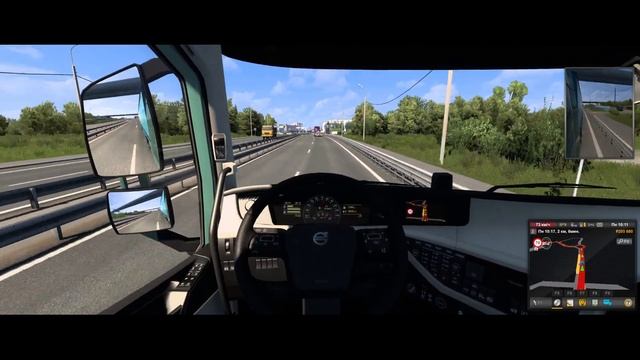 Новая карьера Euro Track Simulator 2 (ETS2) - играем руле PXN V10 смотреть онлайн