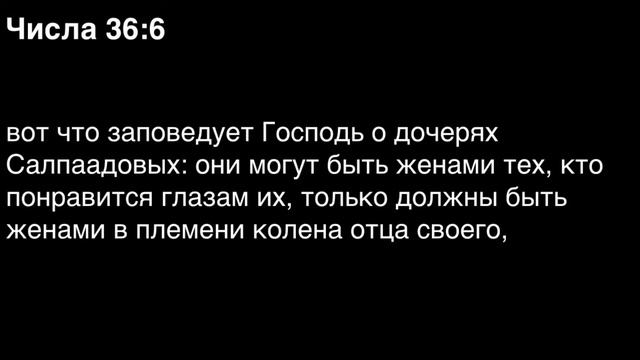 Числа, глава 36 смотреть онлайн