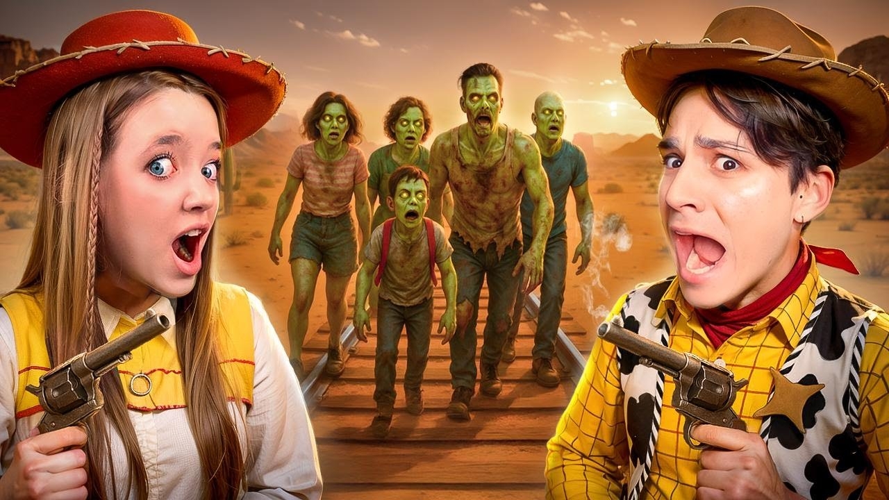 СБЕЖАЛ с КВИНКОЙ от ЗОМБИ на ПОЕЗДЕ в DEAD RAILS в ROBLOX! смотреть онлайн