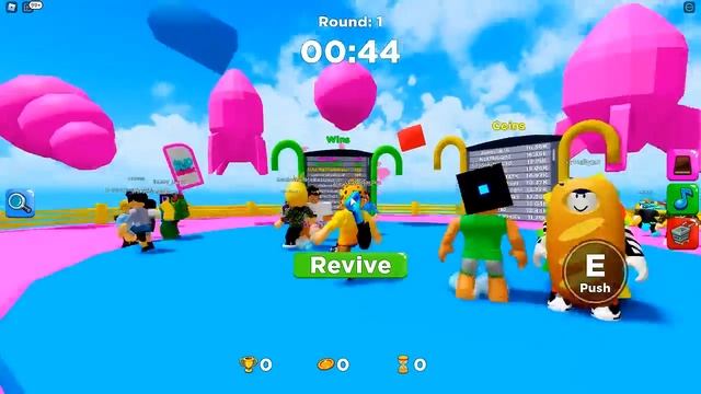 FALL GUYS БЕСПЛАТНО МИНИ ИГРЫ ПРОХОЖДЕНИЕ SlipBlox GUGU GAMES смотреть онлайн