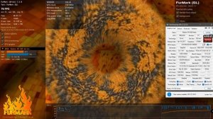 Тест FurMark2  Sapphire Radeon RX 580 8Gb Special Edition BLUE NITRO+