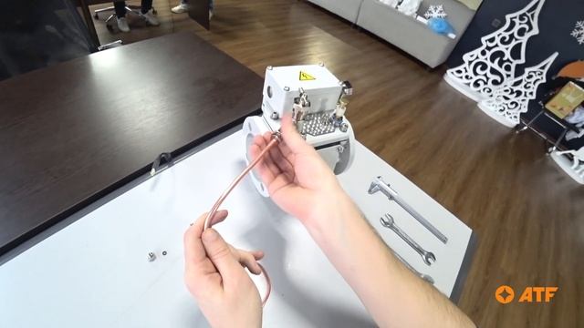 Подключение газоотборного устройства к газовому реле