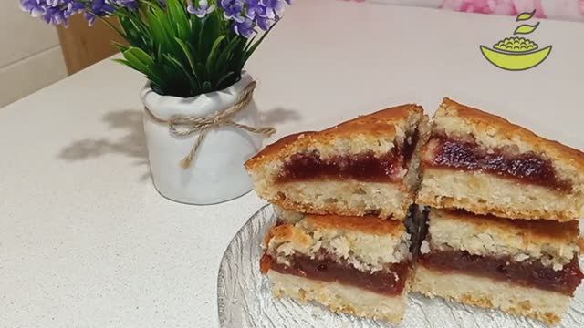 Заливной пирог с повидлом. Мой _ХОДОВОЙ_ пирог на каждый день! Быстро к чаю. смотреть онлайн