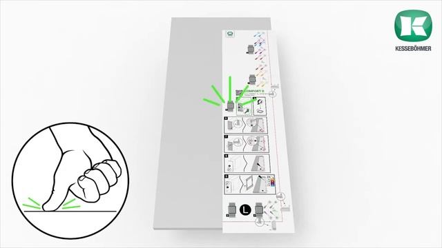 Установка и регулировка механизма для нижних шкафов Kesseböhmer Comfort II смотреть онлайн