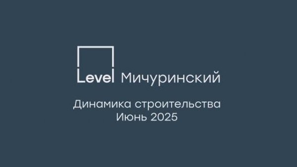 Level Мичуринский — отчёт о ходе строительства, июнь 2025 г.