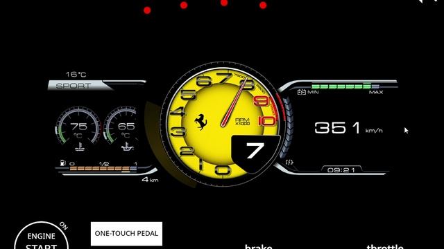 Ferrari Laferrari speedometer by imkmj05 смотреть онлайн