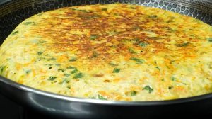 Капустный пирог на сковородке