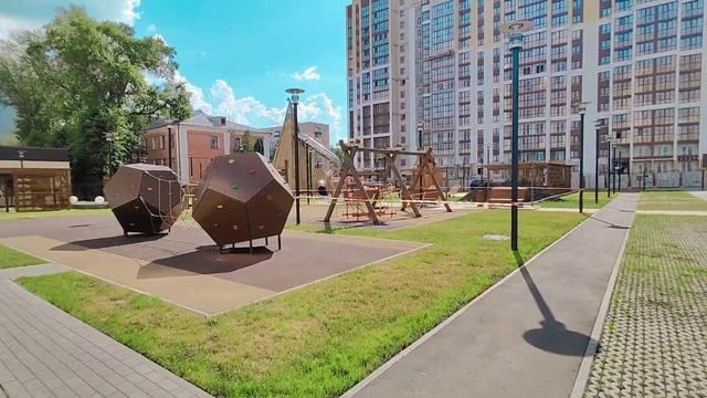 Обзор двора ЖК "Новелла", Пенза, ул. Шмидта, 3 смотреть онлайн