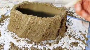 Как сделать кашпо из цемента. Подробный мастер-класс.