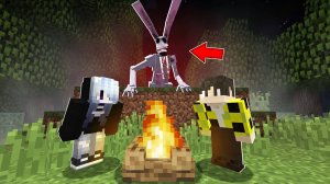 НЕЧТО НАПАЛО НА НАС В ЛЕСУ В МАЙНКРАФТ ! УЖАСАЮЩЕЕ СУЩЕСТВО EASTER DWELLER MINECRAFT МИФФИ
