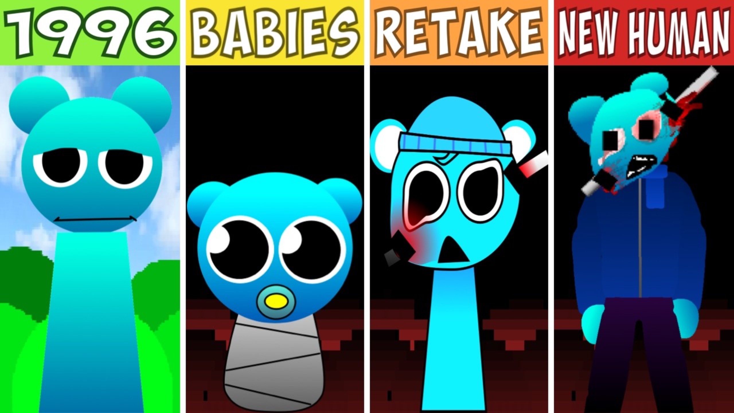 🌀 1996 VS BABIES VS RETAKE VS NEW HUMAN?! | Кто самый трэшовый? 😱🔥 #sprunki #1996 #babies #retake смотреть онлайн