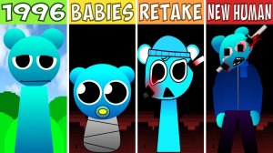 🌀 1996 VS BABIES VS RETAKE VS NEW HUMAN?! | Кто самый трэшовый? 😱🔥 #sprunki #1996 #babies #retake